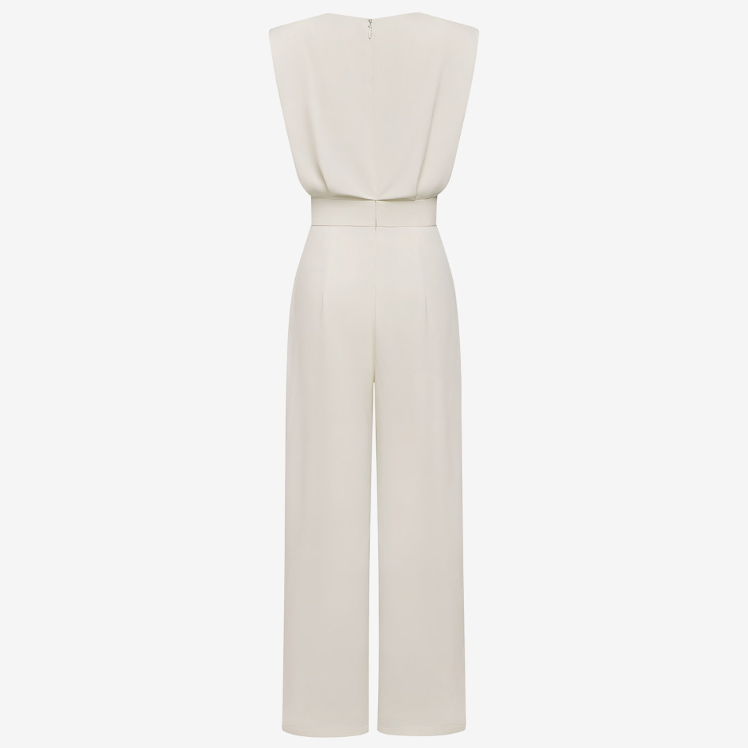 Sara - Effortless Elegance Belted Jumpsuit