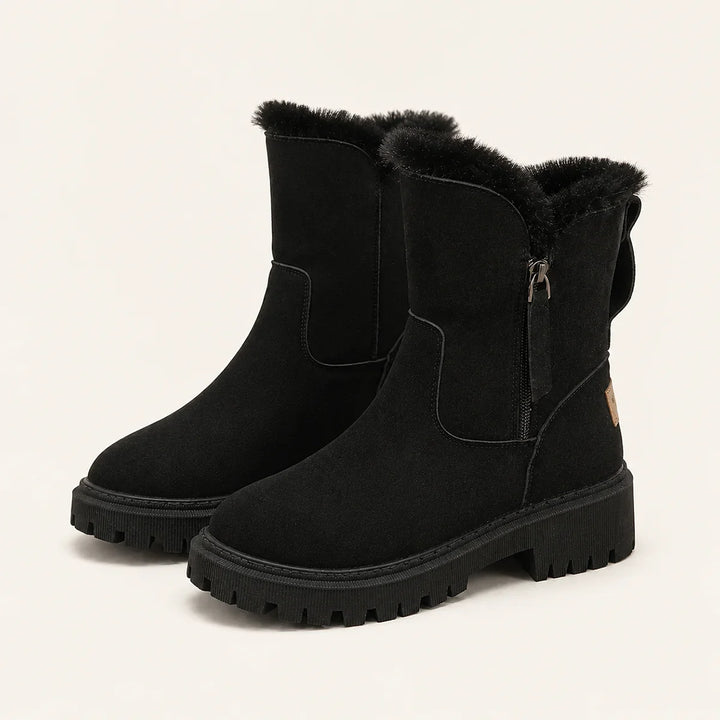 Brianna | Women's Faux Fur Lined Side Zip Winter Boots