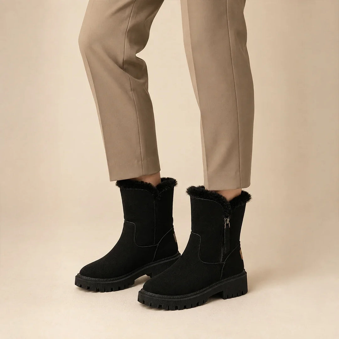 Brianna | Women's Faux Fur Lined Side Zip Winter Boots