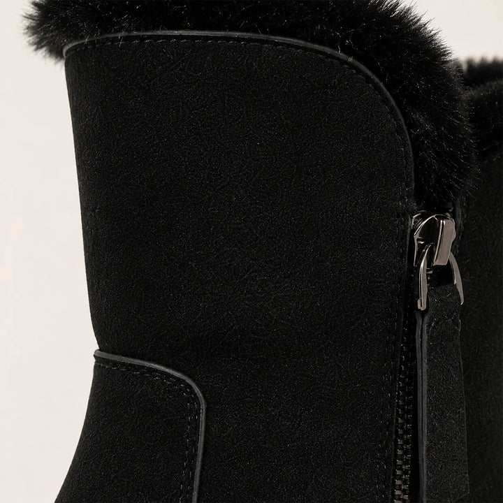 Brianna | Women's Faux Fur Lined Side Zip Winter Boots