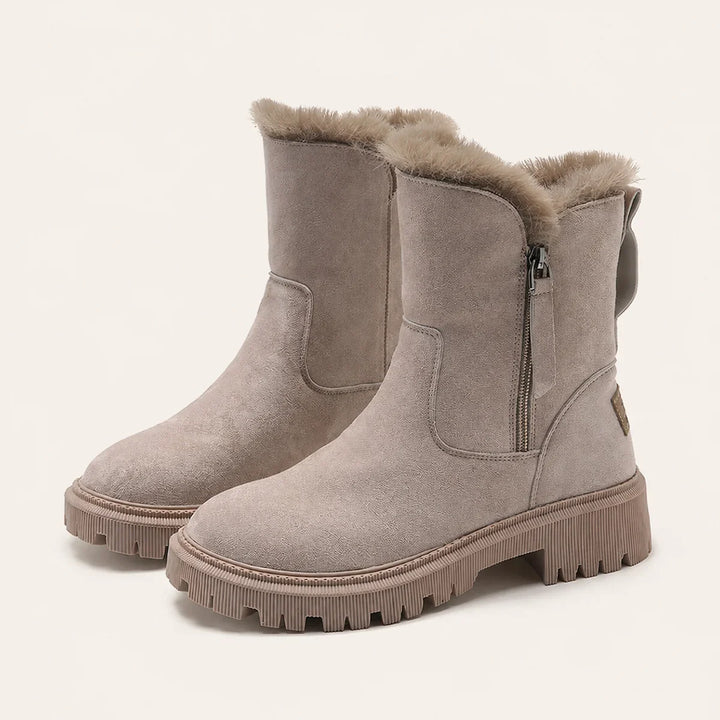 Brianna | Women's Faux Fur Lined Side Zip Winter Boots