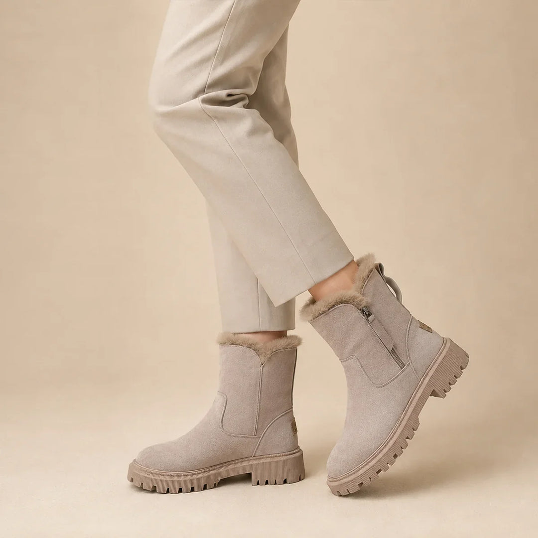 Brianna | Women's Faux Fur Lined Side Zip Winter Boots