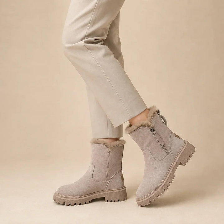 Brianna | Women's Faux Fur Lined Side Zip Winter Boots