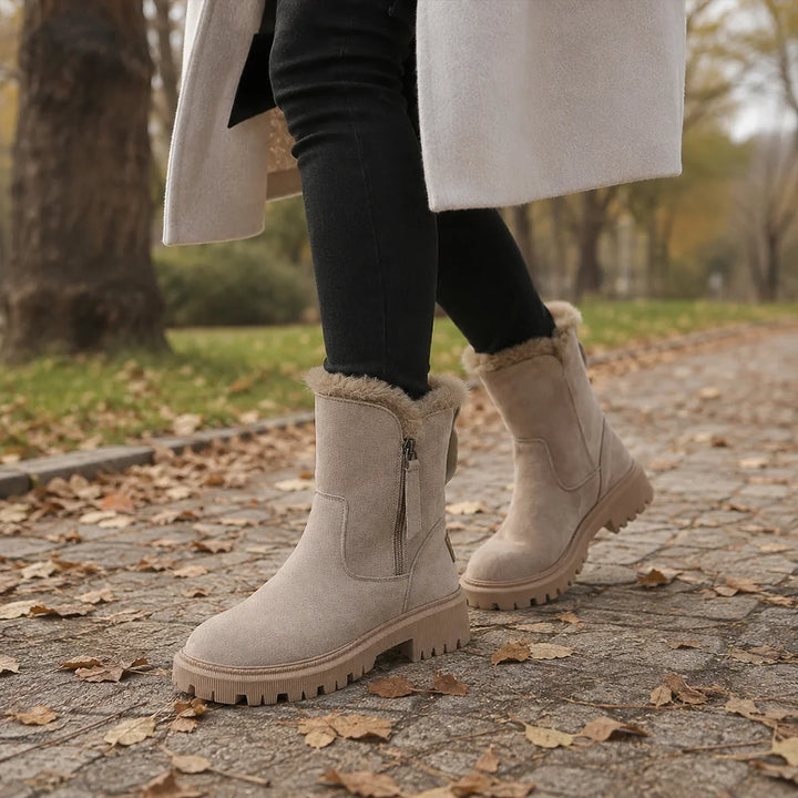 Brianna | Women's Faux Fur Lined Side Zip Winter Boots