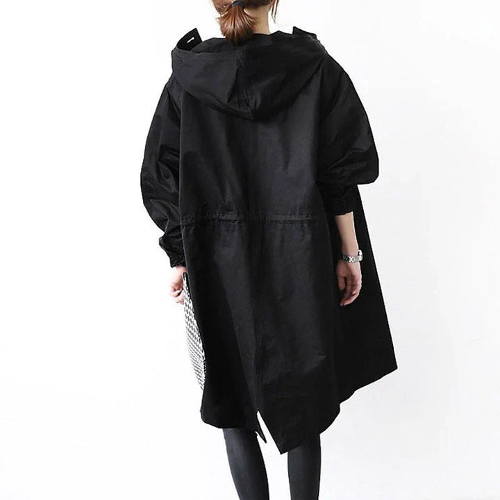 Carmen | Women's Long Rain Coat Hooded Parka Jacket