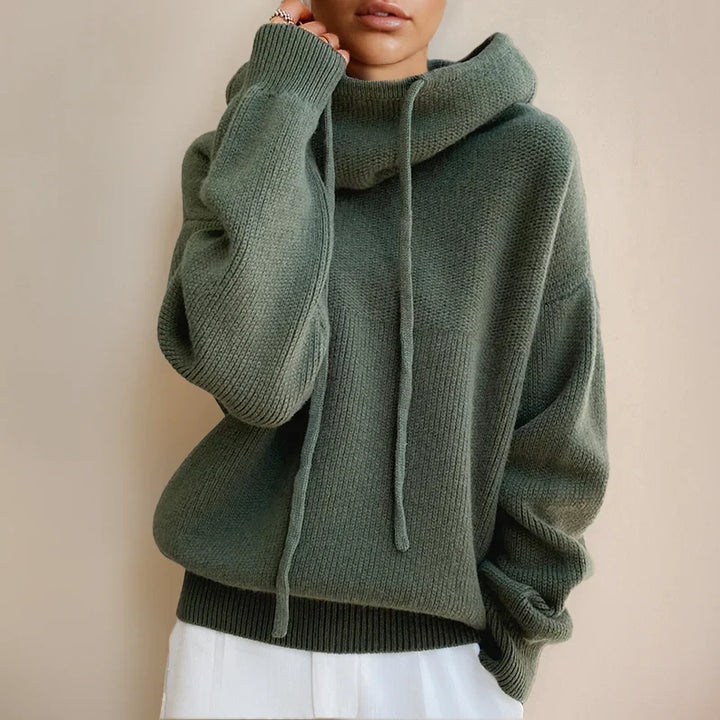 Chelsea | Women's Oversized Cowl Neck Hooded Sweater