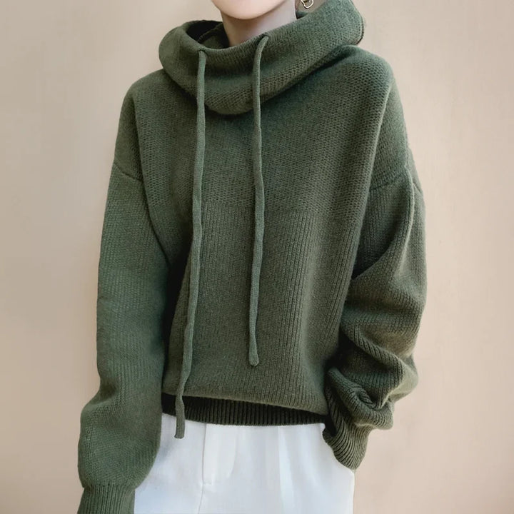 Chelsea | Women's Oversized Cowl Neck Hooded Sweater