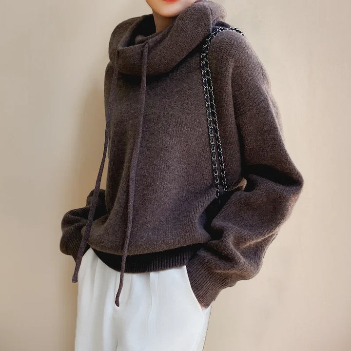 Chelsea | Women's Oversized Cowl Neck Hooded Sweater
