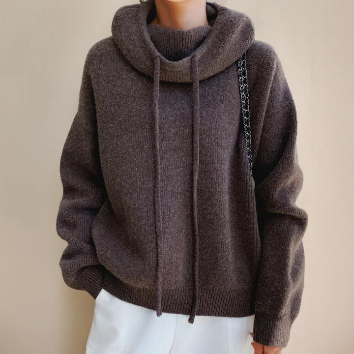 Chelsea | Women's Oversized Cowl Neck Hooded Sweater
