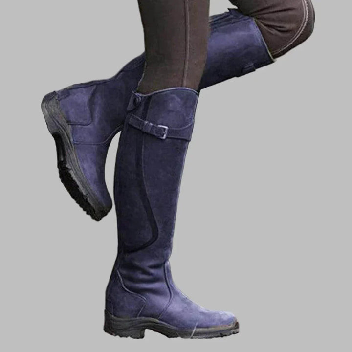 Dawn | Women's Buckle Strap Tall Equestrian Boots