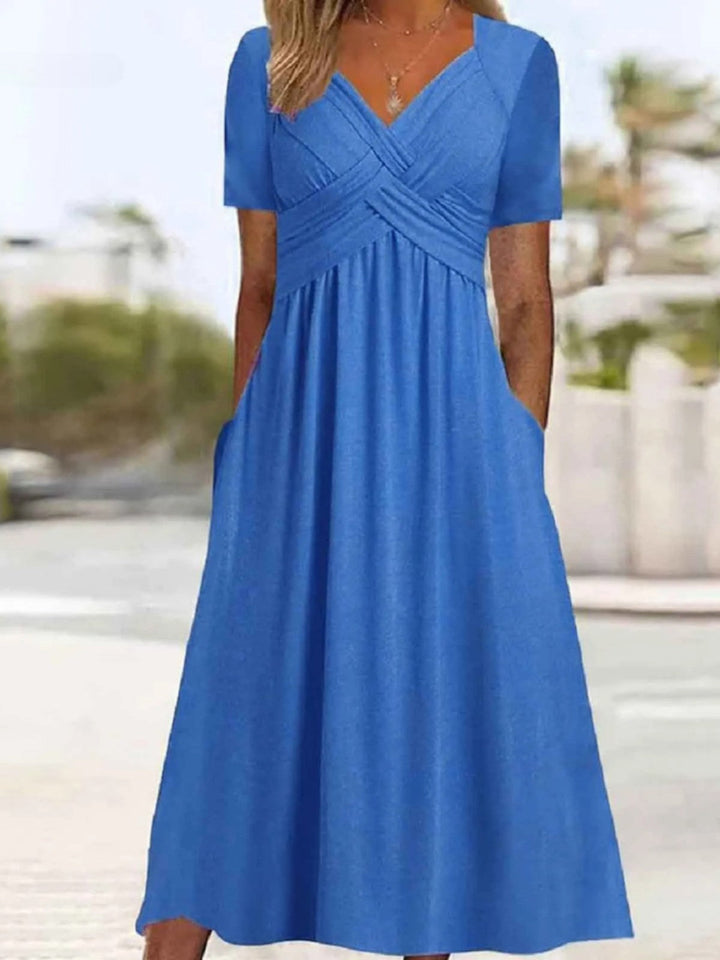 Claire – Flattering Ruched Waist Dress