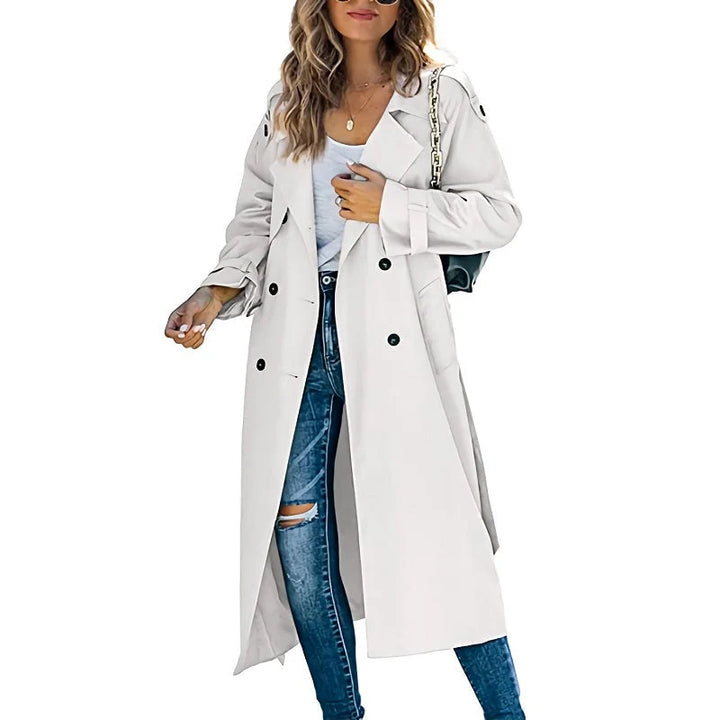 Denise | Women's Longline Double Breasted Trench Coat