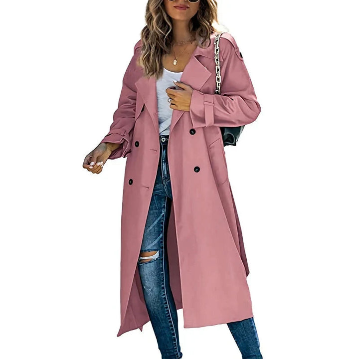Denise | Women's Longline Double Breasted Trench Coat