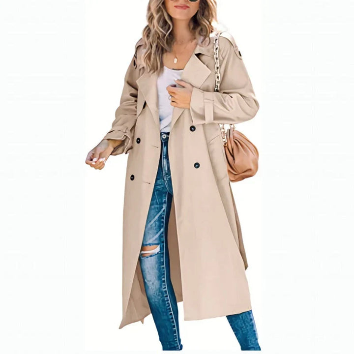 Denise | Women's Longline Double Breasted Trench Coat