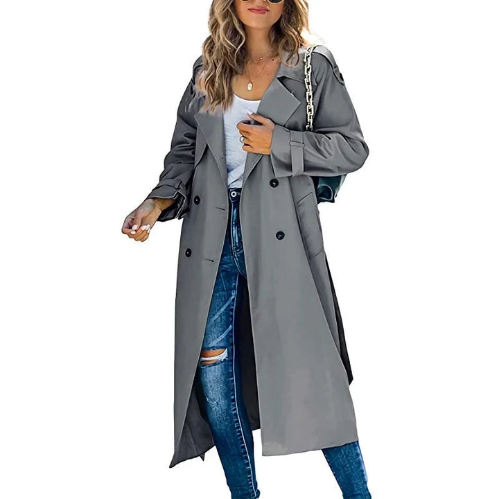 Denise | Women's Longline Double Breasted Trench Coat