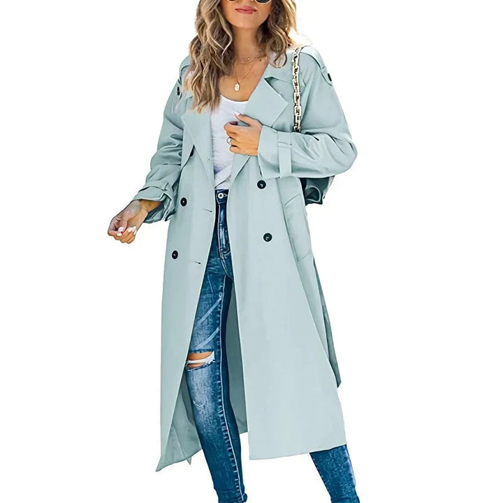 Denise | Women's Longline Double Breasted Trench Coat