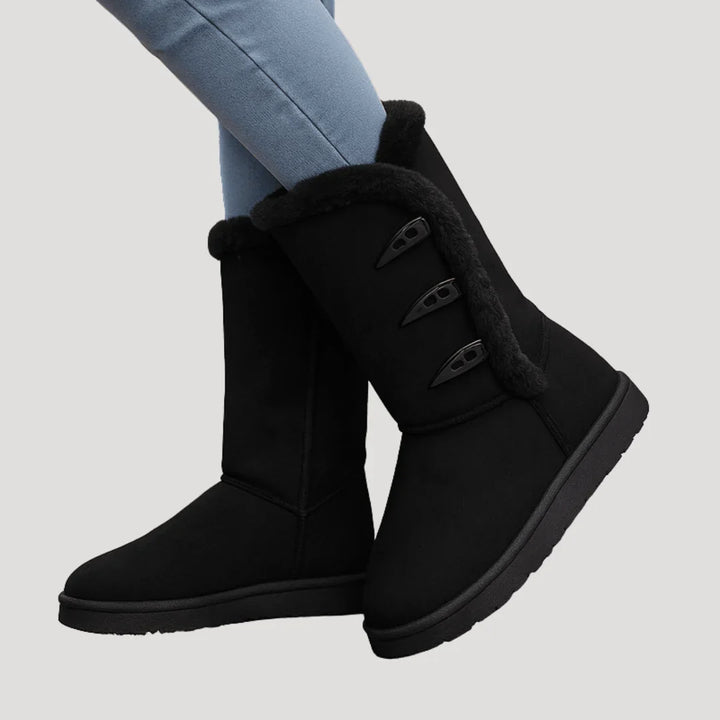 Faye | Women's Faux Fur Boots Toggle Winter Boots