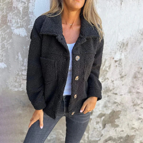 Grace | Women's Sherpa Jacket Teddy Bear Shirt Jacket