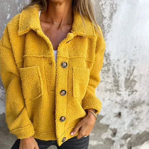 Grace | Women's Sherpa Jacket Teddy Bear Shirt Jacket