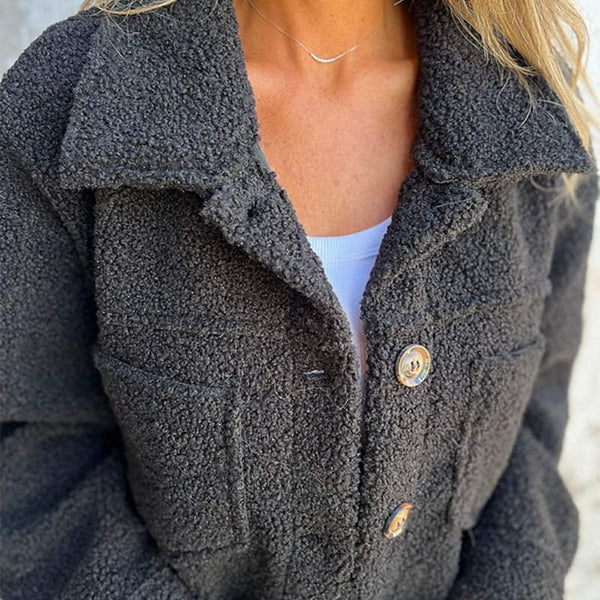 Grace | Women's Sherpa Jacket Teddy Bear Shirt Jacket