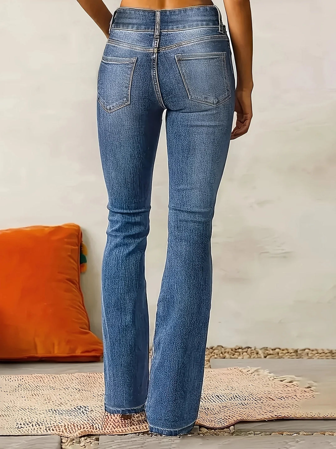 Hope | Women's Bootcut Jeans Medium Blue High Waisted