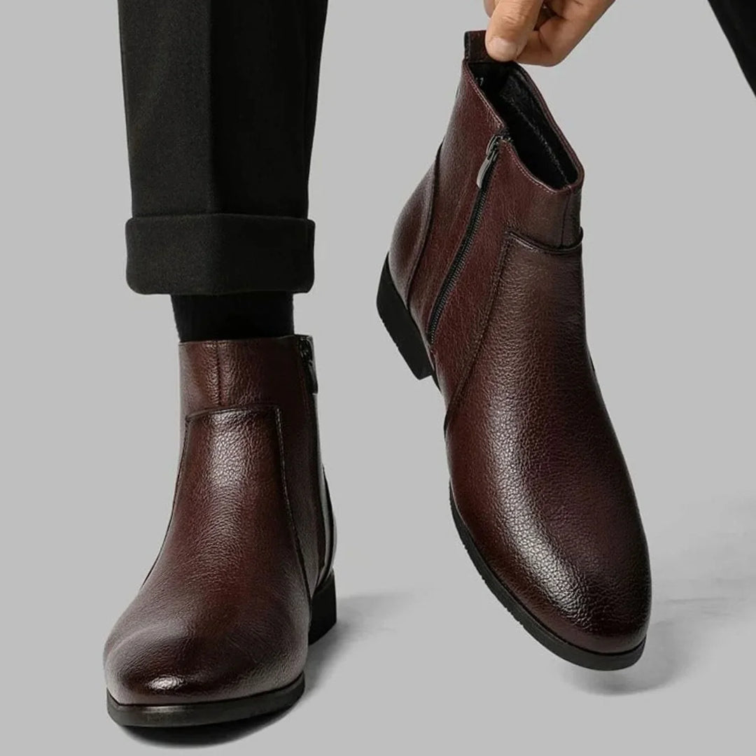 Hunter | Men's Dress Boots Side Zip Pointed Toe Boots