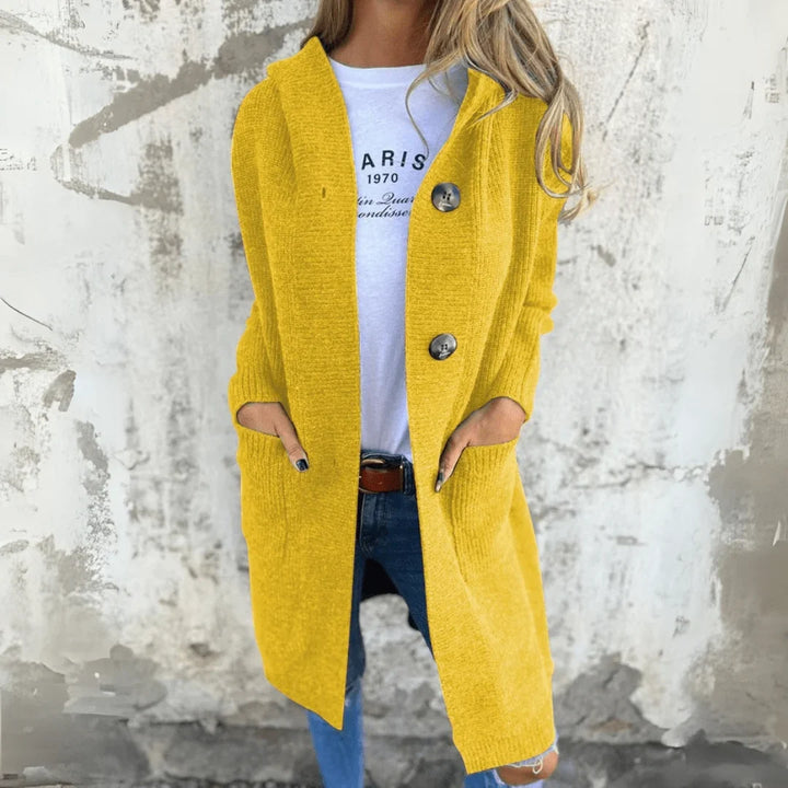 Jacqueline | Women's Collared Pocket Longline Cardigan