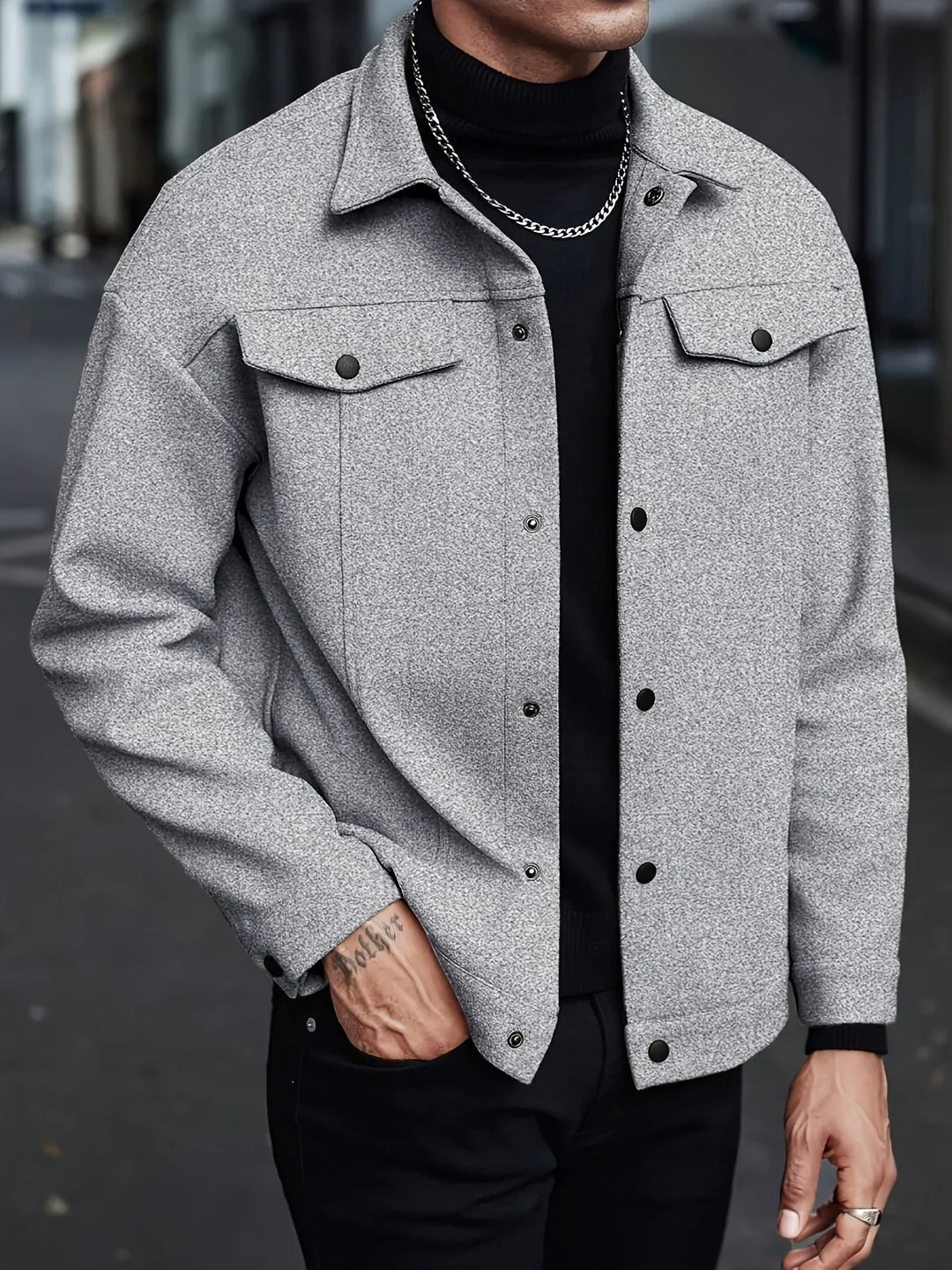 Jared | Men's Chore Jacket Button Up Shirt Jacket