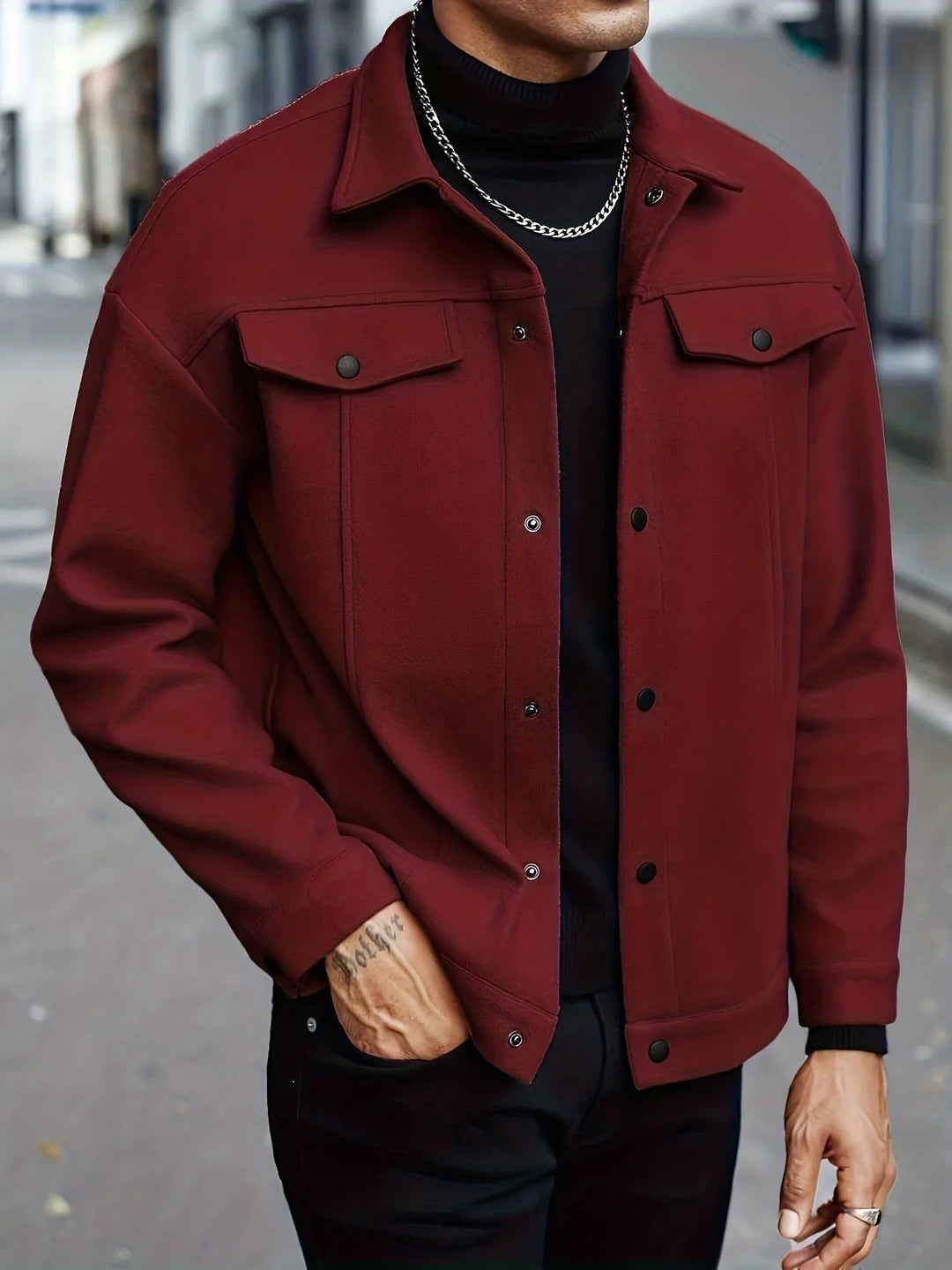 Jared | Men's Chore Jacket Button Up Shirt Jacket