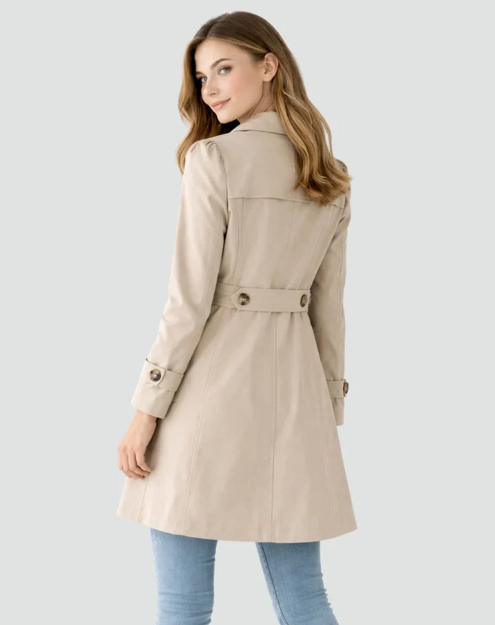 Kayla | Women's Tailored Single Breasted Classic Trench Coat