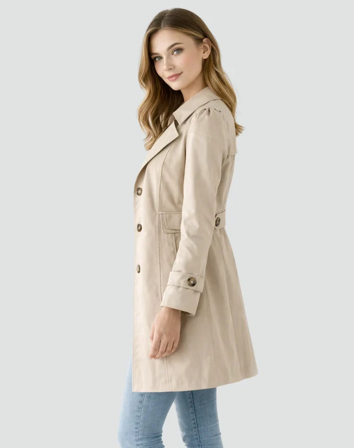 Kayla | Women's Tailored Single Breasted Classic Trench Coat