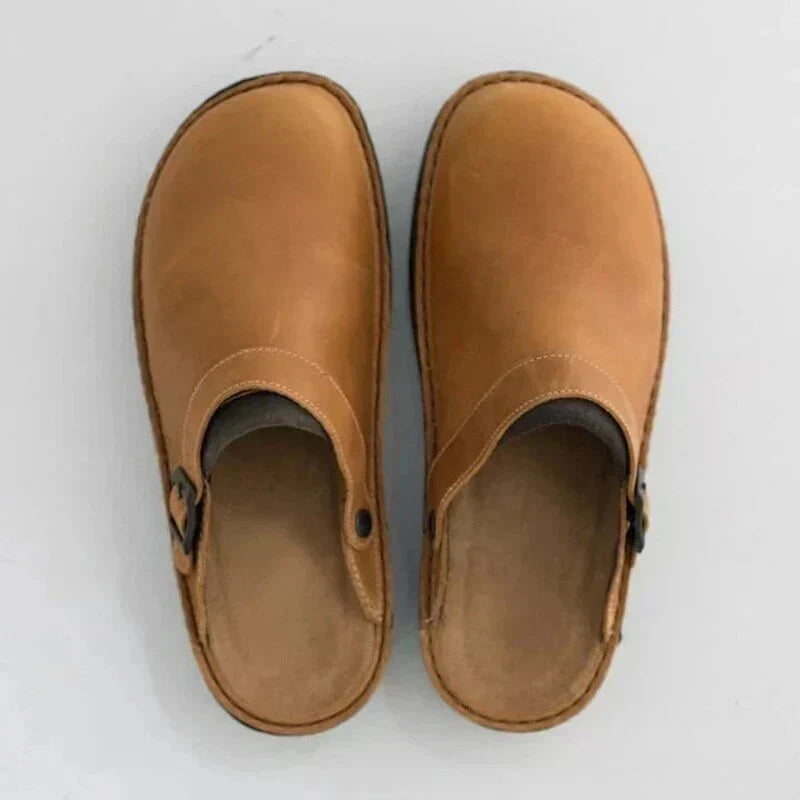 Keith | Men's Platform Buckle Slip On Clogs