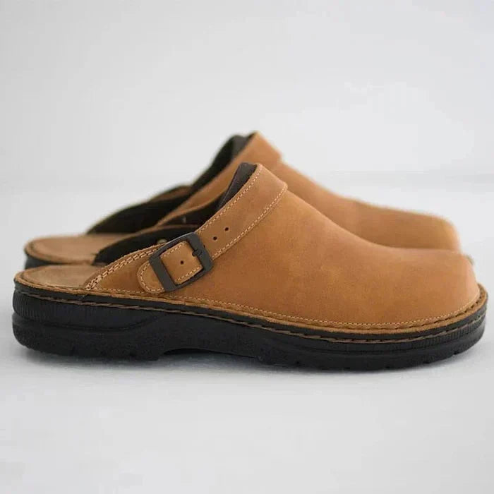 Keith | Men's Platform Buckle Slip On Clogs