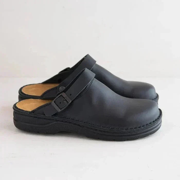 Keith | Men's Platform Buckle Slip On Clogs