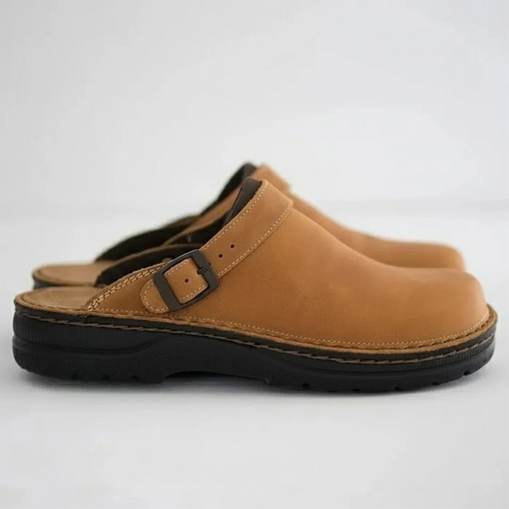 Keith | Men's Platform Buckle Slip On Clogs