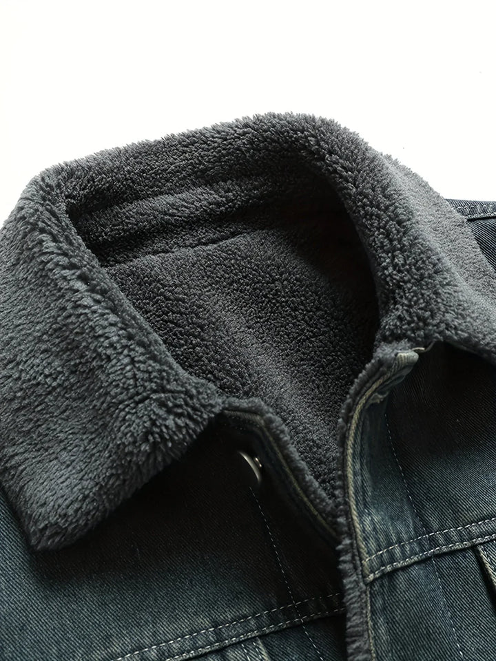 Liam | Men's Sherpa Lined Trucker Jacket Winter Jacket