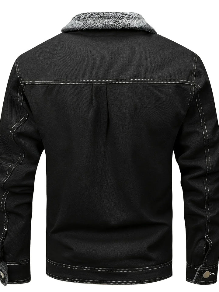 Liam | Men's Sherpa Lined Trucker Jacket Winter Jacket
