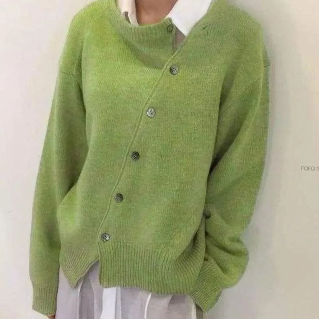 Mabel | Women's Button Down Cardigan Sweater Patch Pocket