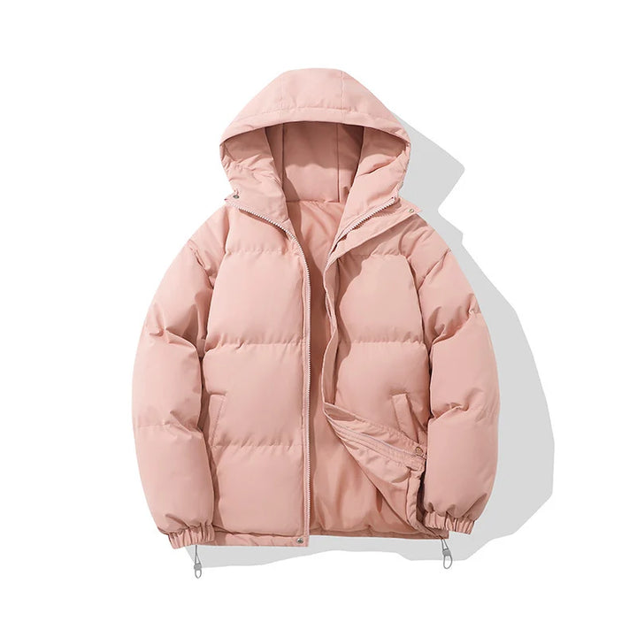 Margot | Women's Cropped Puffer Jacket Hooded Zip Puffer