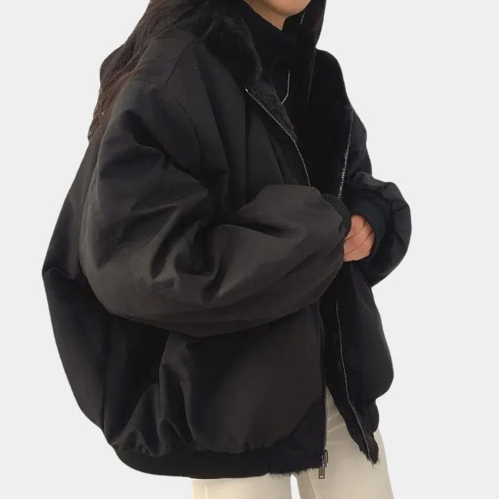 Mary | Women's Padded Hooded Oversized Bomber Jacket