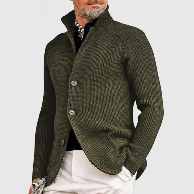 Mason | Men's Cardigan Sweater Stand Collar Slim Fit