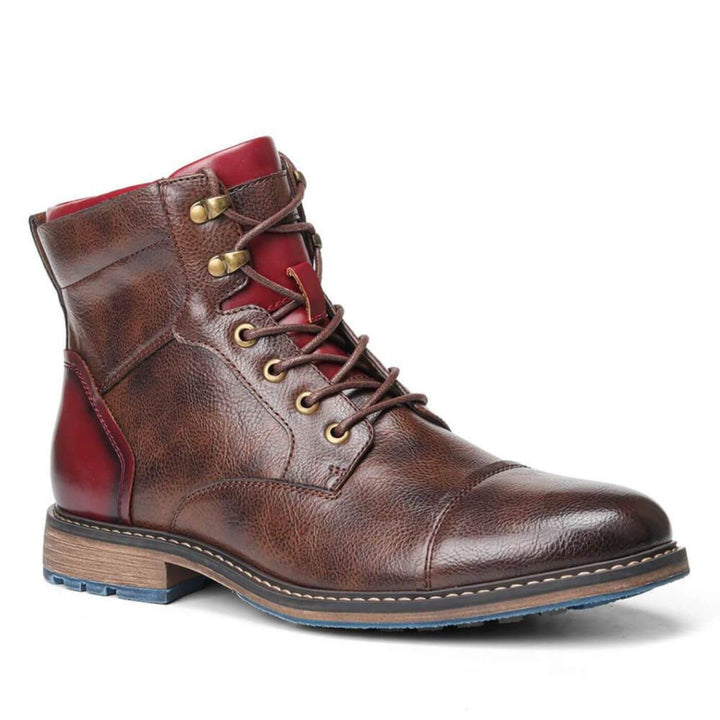 Miles | Men's Oxford Boots Cap Toe Lace Up Dress Boots