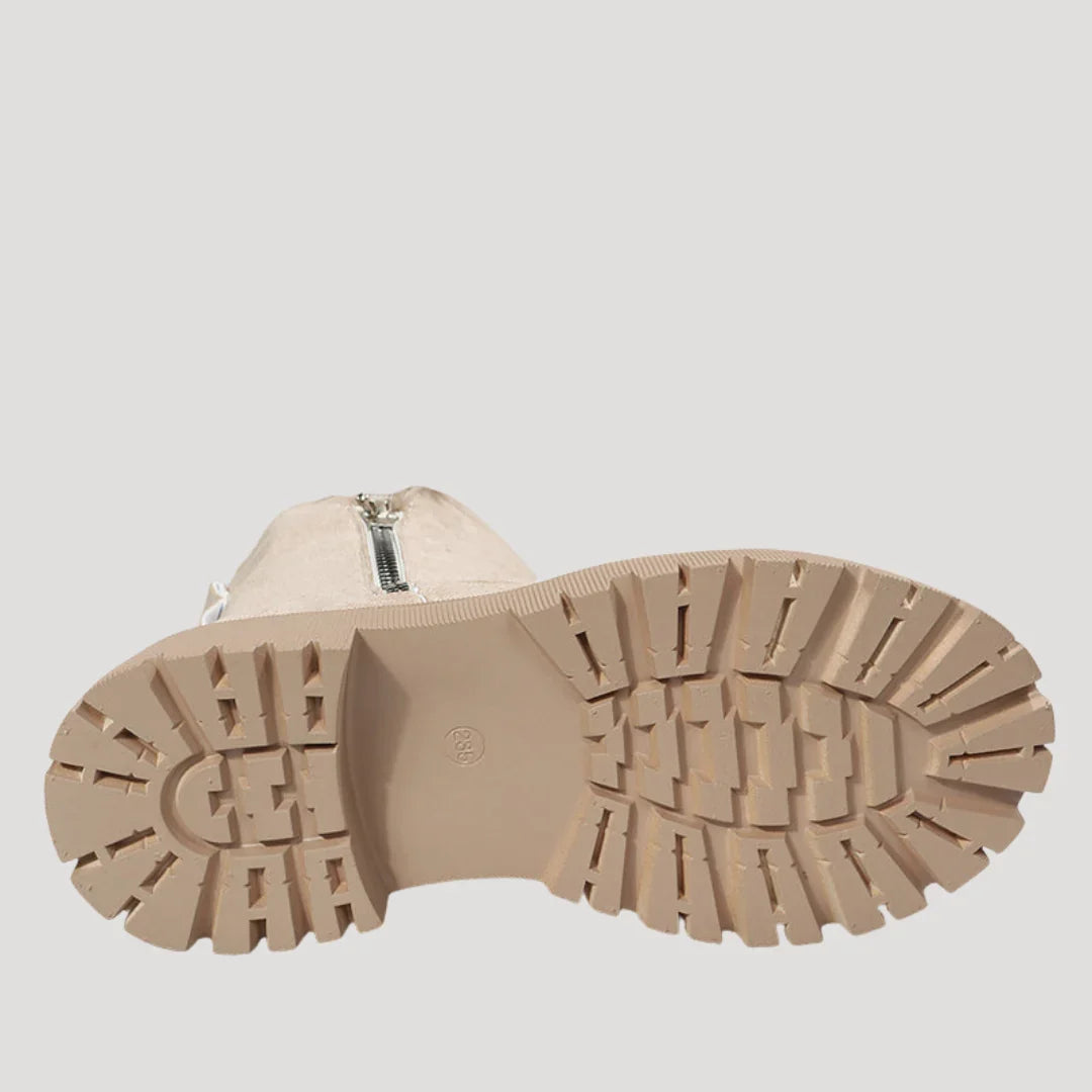 Naomi | Women's Chunky Ankle Boots Faux Fur Lined Boots
