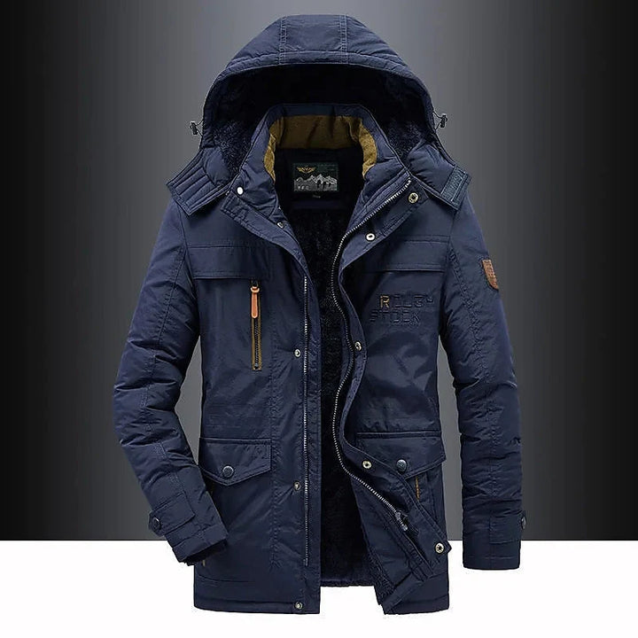 Nico | Men's Parka Jacket Hooded Winter Coat Cargo Pockets