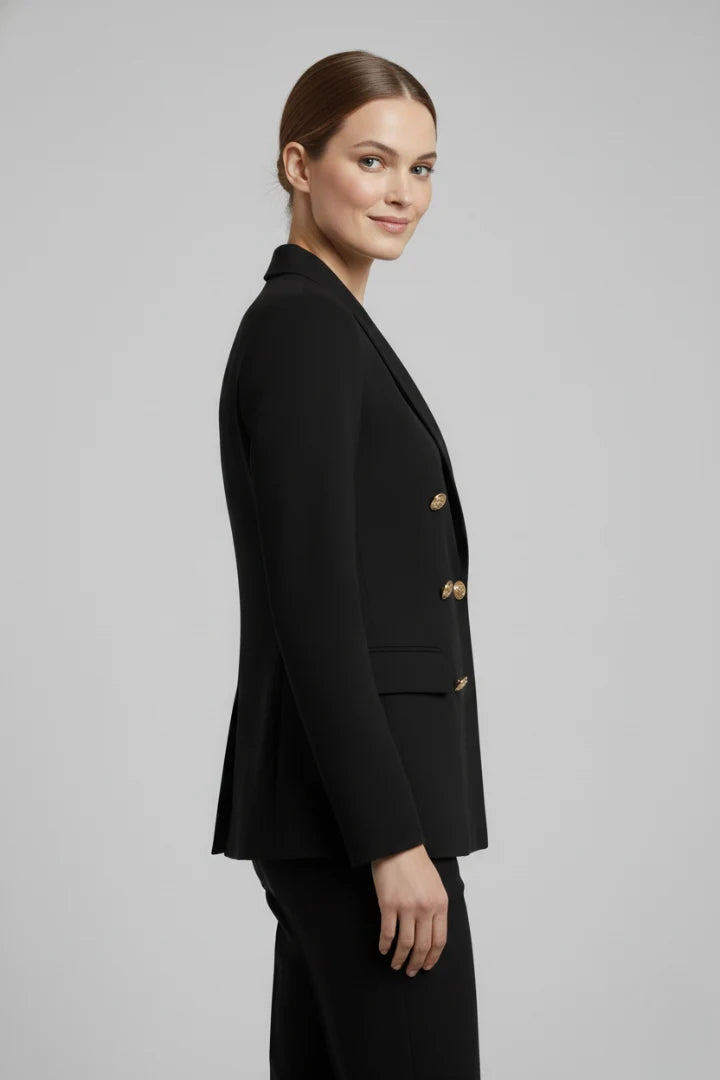 Olive | Women's Double Breasted Jacket Gold Button Blazer