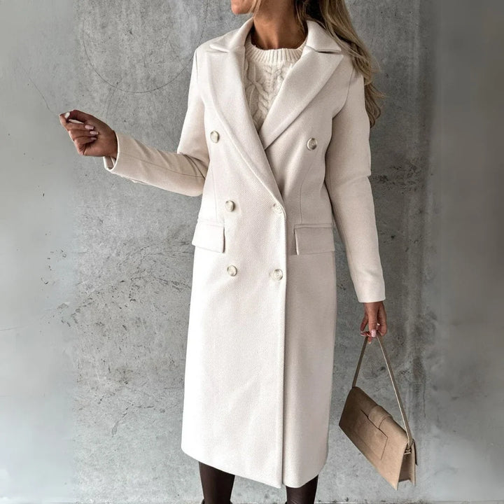 Pamela | Women's Tailored Long Double Breasted Coat