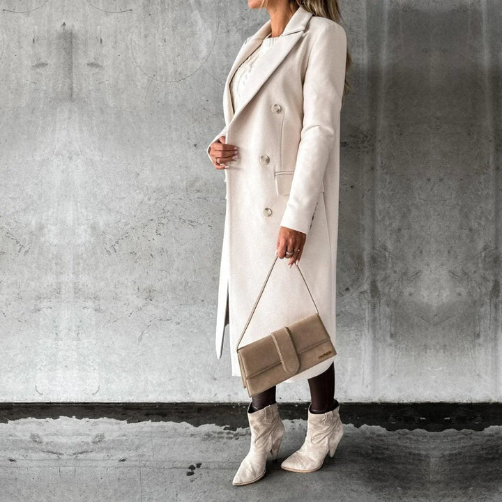 Pamela | Women's Tailored Long Double Breasted Coat