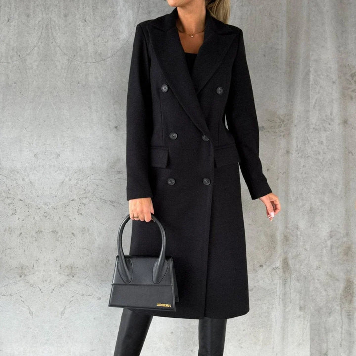 Pamela | Women's Tailored Long Double Breasted Coat