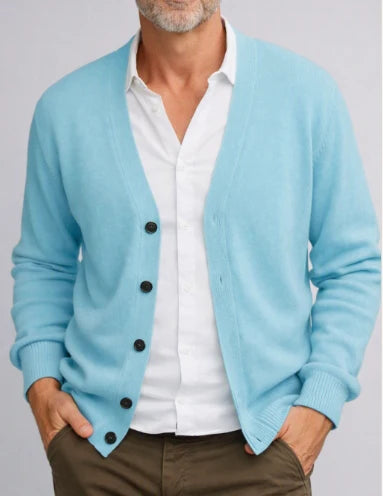 Patrick | Men's V Neck Button Cardigan Knit Sweater