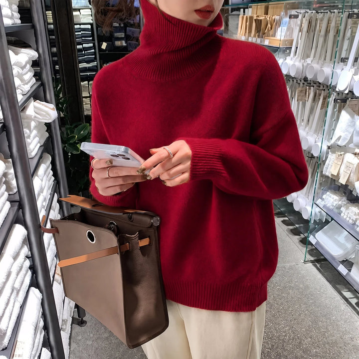 Sadie | Women's Turtleneck Sweater Oversized Relaxed Fit